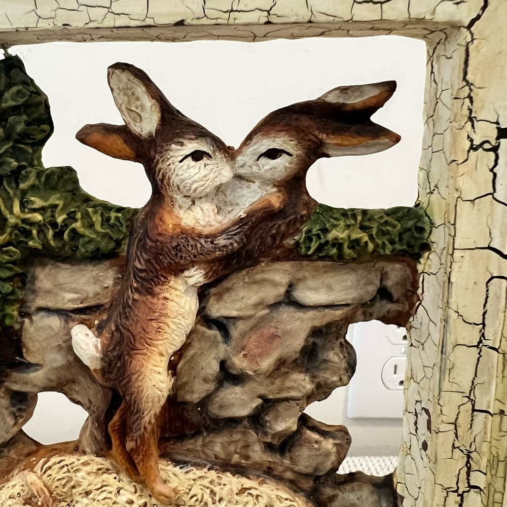 Vintage Shabby Chic Wood Rustic Animal Relief Wall Art - Picture 7 of 16